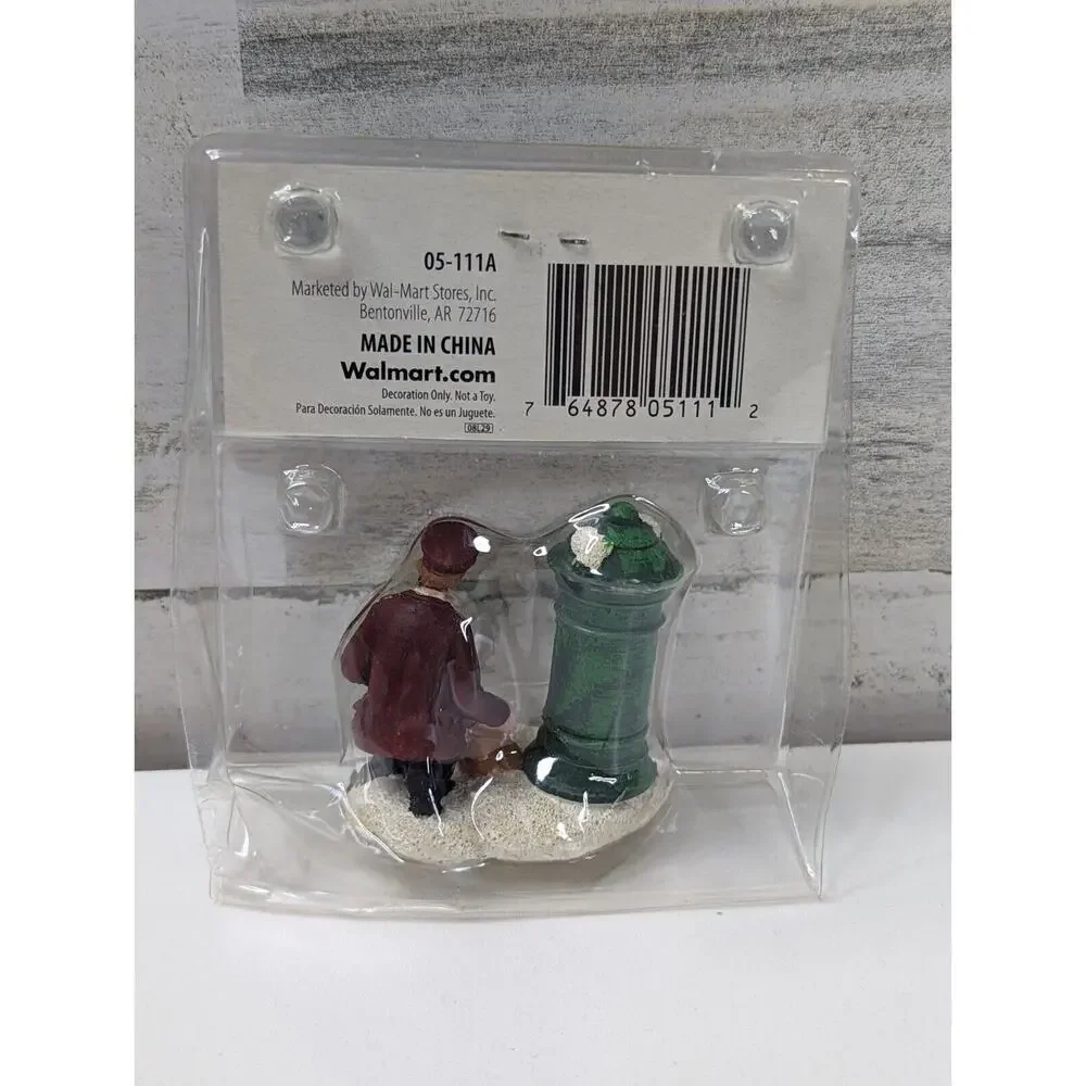 Holiday Time Mailman Figurine Christmas Village Decoration New‎ Retired